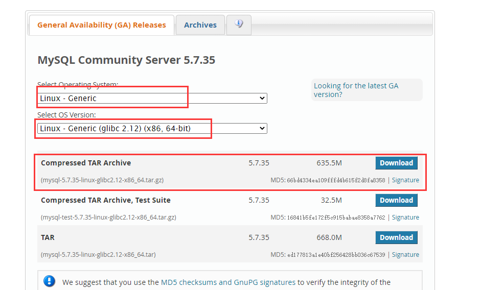 centos7安装mysql5.7(免编译安装)