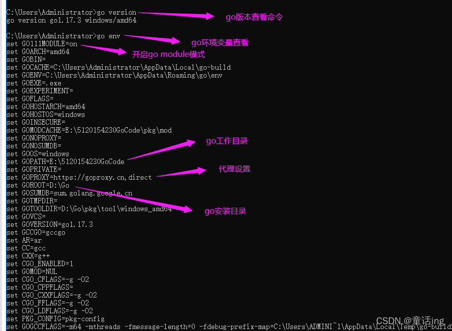 Go自定义导入包以及Go常用命令